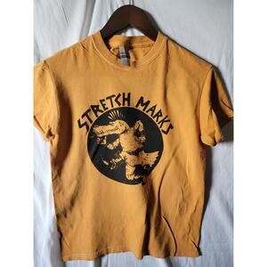 Stretch marks  band   t shirt size  small burnt orange
